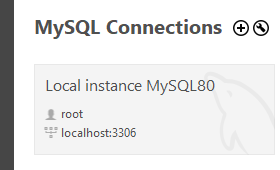Conexión del usuario root en MySQL Workbench