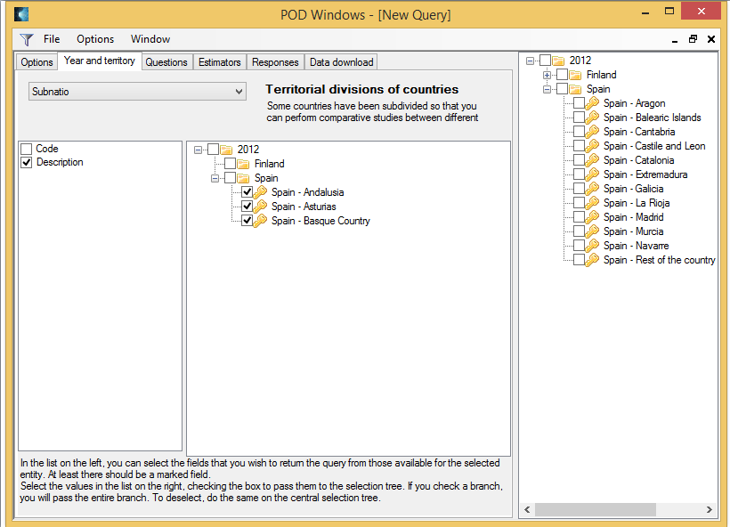 Select filter child values