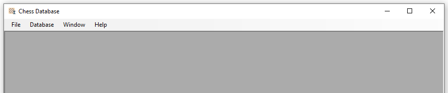 ChessPosDB Menu Bar