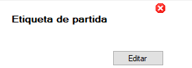 Filtro de etiquetas de partida