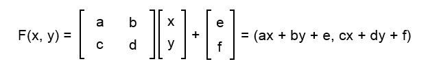 Affine transformation