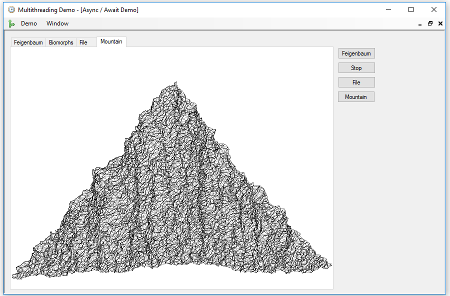 Montaña fractal