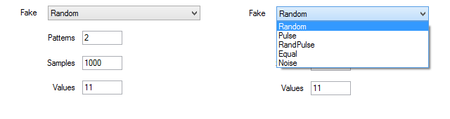 Fake data set selection